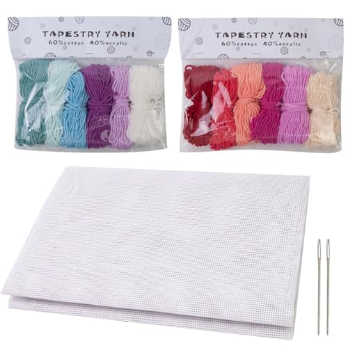 Design Works Crafts Stickerei-Set – präzises Nadelstich-Set | Nadel-Leinwand mit glatter Öffnung, stabil für Lesezeichen, Untersetzer, Taschentuchboxen, Dekorationen Design Works Crafts Stickerei-Set – präzises Nadelstich-Set | Nadel-Leinwand mit glatter Öffnung, stabil für Lesezeichen, Untersetzer, Taschentuchboxen, Dekorationen von Obesntln