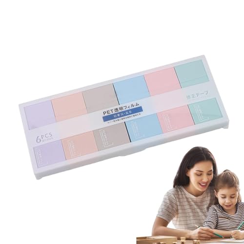 Korrekturband weiß, Korrekturband weiß | 6 x Tintenkorrekturband | Instant Korrektur-Applikator ohne Trocknungszeit, Kleberolle für Schreibwaren Korrekturband weiß, Korrekturband weiß | 6 x Tintenkorrekturband | Instant Korrektur-Applikator ohne Trocknungszeit, Kleberolle für Schreibwaren von Obesntln