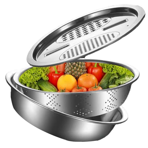 MESSUNGEN FÜR KÜCHEN, VETTABLE CUTTER MIT FILER - Salat Chopper - Multifunktionale Lebensmittelfilter, Reisscheibe Filterschale, Fruchtwaschschale für MESSUNGEN FÜR KÜCHEN, VETTABLE CUTTER MIT FILER - Salat Chopper - Multifunktionale Lebensmittelfilter, Reisscheibe Filterschale, Fruchtwaschschale für von Obesntln