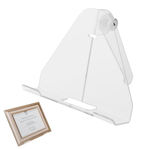 Obesntln Acryl Display Ständer Transparente Staffelei Ständer Acryl Ständer Ständer Transparent Display Ständer mit Einstellbarem Winkel für Buch, Rahmen, Karte, Foto Obesntln Acryl Display Ständer Transparente Staffelei Ständer Acryl Ständer Ständer Transparent Display Ständer mit Einstellbarem Winkel für Buch, Rahmen, Karte, Foto von Obesntln