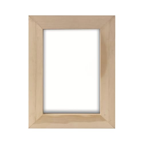 Obesntln Bilderrahmen aus unvollendetem Holz, handgefertigte Bilderrahmen aus Holz, Malerei, DIY-Fotorahmen, 4 x 6 Zoll, Basteln, leere Projekt-Bilderrahmen für von Obesntln