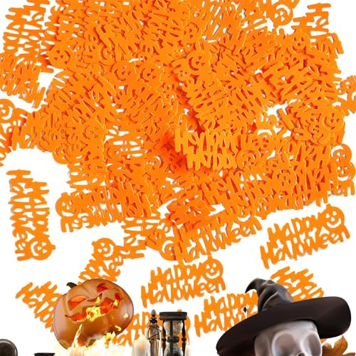 Obesntln Halloween-Tisch-Konfetti, Halloween-Konfetti, verstreut auf dem Halloween-Partytisch, Tischkonfetti aus Halloween-Folie, Konfetti Obesntln Halloween-Tisch-Konfetti, Halloween-Konfetti, verstreut auf dem Halloween-Partytisch, Tischkonfetti aus Halloween-Folie, Konfetti von Obesntln
