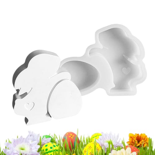 Osterhasenei-Form, Osterhasen-Kerzenform, Silikonform, Hase, Harz, Gießform, Schokolade, Bonbons, Form – handgefertigte Kunst, zur Herstellung von Osterhasenei-Form, Osterhasen-Kerzenform, Silikonform, Hase, Harz, Gießform, Schokolade, Bonbons, Form – handgefertigte Kunst, zur Herstellung von von Obesntln