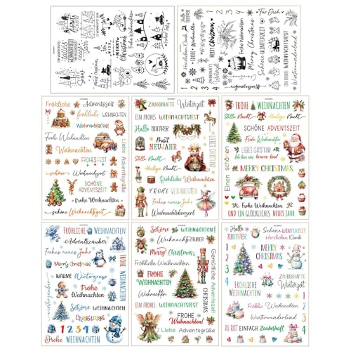 Rubber Stickers - Rubber Sticker, Christmas Rubber Stickers For Furniture - Christmas Tree Snowman Christmas Fairy Rubber On Transfers, Journal Supplies For M Rubber Stickers - Rubber Sticker, Christmas Rubber Stickers For Furniture - Christmas Tree Snowman Christmas Fairy Rubber On Transfers, Journal Supplies For M von Obesntln