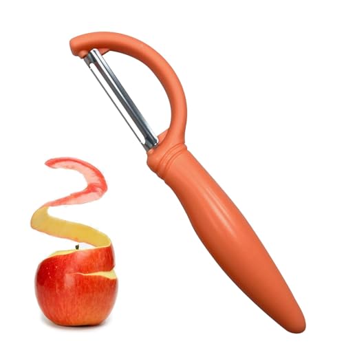 SHEELER HAND Gemüseschäler - 3 x Gemüseschäler für die Küche aus Edelstahl - Vegetarisches Kochwerkzeug Gadget Design für Ergonomischer Zwiebelgriff von Obesntln