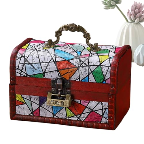 Schmuck-Organizer aus Holz – Schmuckschatulle aus Holz für Damen, Schmuckhalter, Schmuckorganizer | Schmuckschatulle, Aufbewahrungsorganizer mit Schloss, bemalte Schmuckschatulle Schmuck-Organizer aus Holz – Schmuckschatulle aus Holz für Damen, Schmuckhalter, Schmuckorganizer | Schmuckschatulle, Aufbewahrungsorganizer mit Schloss, bemalte Schmuckschatulle von Obesntln