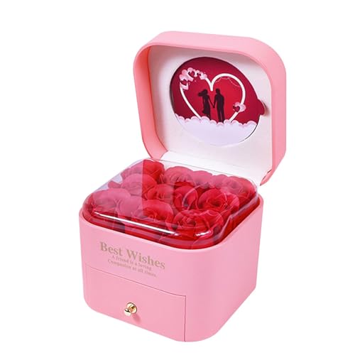 Schmuckschatulle, Ringetui, Ringaufbewahrungsetui, 9 Rosen, Schmuckpräsentationsbox, Halskettenetui für Hochzeit, Verlobung, Vorschlag Schmuckschatulle, Ringetui, Ringaufbewahrungsetui, 9 Rosen, Schmuckpräsentationsbox, Halskettenetui für Hochzeit, Verlobung, Vorschlag von Obesntln