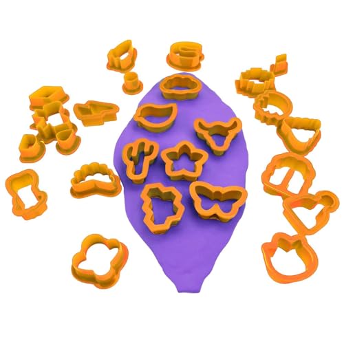 Set zur Herstellung von Ohrringen, Ohrringschneider aus Ton | 25 Ohrringformen aus Ton, wiederverwendbare Schmuckherstellungswerkzeuge, Set Set zur Herstellung von Ohrringen, Ohrringschneider aus Ton | 25 Ohrringformen aus Ton, wiederverwendbare Schmuckherstellungswerkzeuge, Set von Obesntln