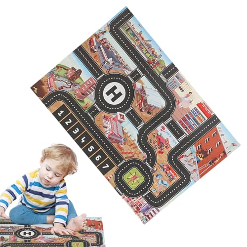 Spielmatte für Autos – Verkehr, Lernstraßenkarte | Spielzimmer ohne Rutschen, Lebensdauer der Stadt, waschbar mit Stati-Design Spielmatte für Autos – Verkehr, Lernstraßenkarte | Spielzimmer ohne Rutschen, Lebensdauer der Stadt, waschbar mit Stati-Design von Obesntln