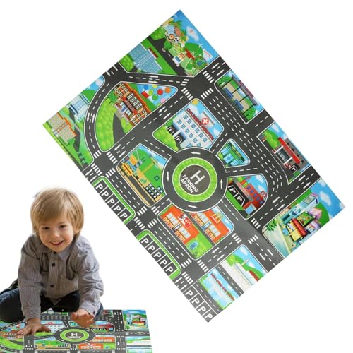 Spielmatte für Autos – Verkehr, Lernstraßenkarte | Spielzimmer ohne Rutschen, Lebensdauer der Stadt, waschbar mit Stati-Design Spielmatte für Autos – Verkehr, Lernstraßenkarte | Spielzimmer ohne Rutschen, Lebensdauer der Stadt, waschbar mit Stati-Design von Obesntln
