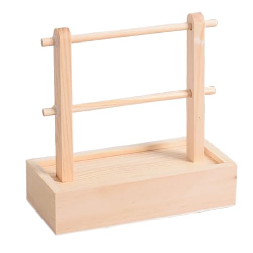 Spinner Garnhalter mit Haken, Fadenspender, Fadenspinner, aus Holz für Haken | Doppelschichtiger Garnspinnhalter mit Aufbewahrungsbox für Liebhaber von von Obesntln