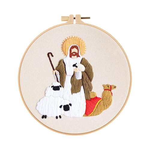 Stickset für Krippe zu Weihnachten – Stickerei-Set für Krippe für Erwachsene, Kreuzstich-Set für Erwachsene | Christliches Stickerei-Set, Krippenzubehör-Set Stickset für Krippe zu Weihnachten – Stickerei-Set für Krippe für Erwachsene, Kreuzstich-Set für Erwachsene | Christliches Stickerei-Set, Krippenzubehör-Set von Obesntln