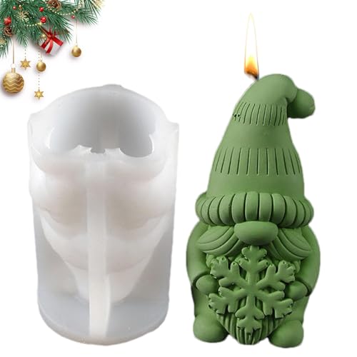 Zwergkerzenform - Zwergseifenform, Zwergseifenform, Silikonkerzenformen, Weihnachtszwergform für Festival, Gips, Seife, Eisform, Heimdekoration Zwergkerzenform - Zwergseifenform, Zwergseifenform, Silikonkerzenformen, Weihnachtszwergform für Festival, Gips, Seife, Eisform, Heimdekoration von Obesntln