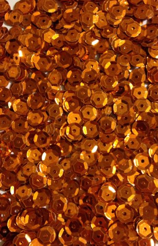 1400 Pailletten - Ø 6mm - Riesige Auswahl an Farben (Orange) von Oblique Unique