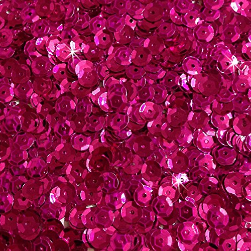1400 Pailletten - Ø 6mm - Riesige Auswahl an Farben (Pink) von Oblique Unique