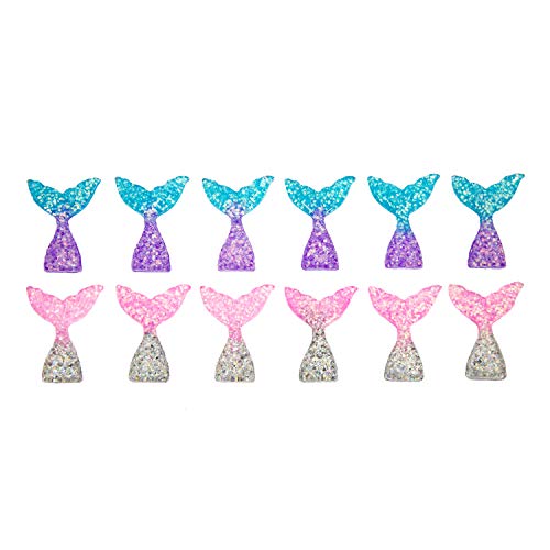 Oblique Unique® 12x Fisch Meerjungfrau Schwanzflosse Flosse als Tisch Deko für Motto Party Baby Shower Kindergeburtstag von Oblique Unique