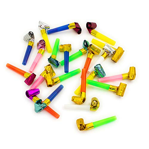 Oblique Unique® 12x Tröte Pfeife Luftrüssel Krachmacher Tischdeko für Geburtstag Feier Party Babyparty Kindergeburtstag JGA Schulabschluss UVM. von Oblique Unique