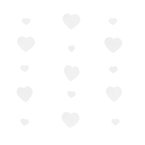 Oblique-Unique® 2 x Deckenhänger Herzen Girlande Deko - Farbe wählbar (Weiß) von Oblique-Unique