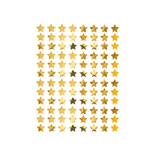Oblique Unique® 960 Sterne Sticker Stern Aufkleber für Weihnachten Weihnachtsdeko Geschenkdeko Basteln Glänzend in Gold von Oblique Unique
