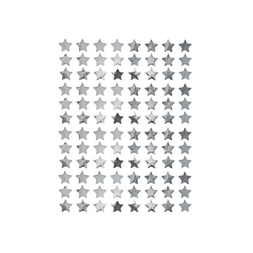 Oblique Unique® 960 Sterne Sticker Stern Aufkleber für Weihnachten Weihnachtsdeko Geschenkdeko Basteln Glänzend in Silber von Oblique Unique