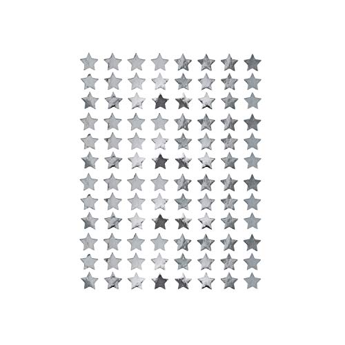Oblique Unique® 960 Sterne Sticker Stern Aufkleber für Weihnachten Weihnachtsdeko Geschenkdeko Basteln Glänzend in Silber von Oblique Unique