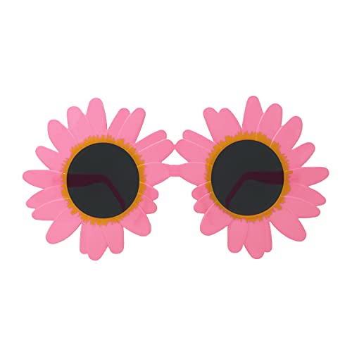 Oblique Unique® Brille Blumen Margeriten Partybrille Spaßbrille Sonnenbrille für Geburtstag Jubiläum Party Fasching Karneval Accessoire (Rosa) von Oblique Unique