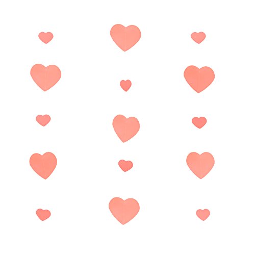 Oblique Unique® 2 x Deckenhänger Herzen Girlande Deko - Farbe wählbar (Rosa) von Oblique Unique