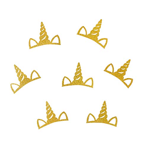 Oblique-Unique® Einhorn Konfetti mit Glitzer Effekt Glitter für Kinder Geburtstag Deko Basteln Scrapbooking - Farbe wählbar (Gold) von Oblique Unique