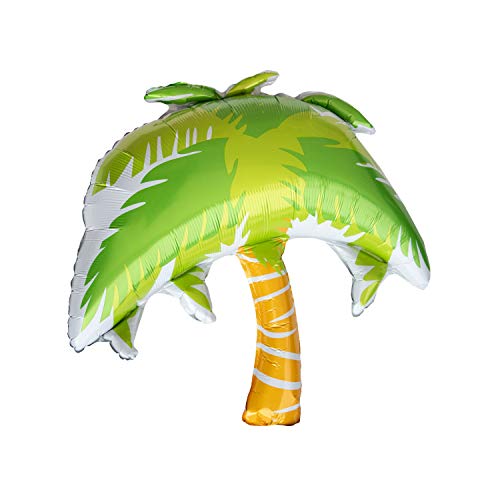 Oblique Unique® Folien Luftballon Ananas Melone Palme Früchte Ballons Sommer Garten Hawaii Motto Beach Party Geburtstag Fasching Karneval - wählbar (Palme) von Oblique Unique