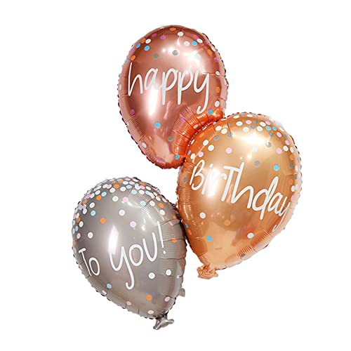 Oblique Unique® Happy Birthday To You Luftballon Set Folien Ballons zum Geburtstag Kindergeburtstag Dekoration Feier Party von Oblique Unique