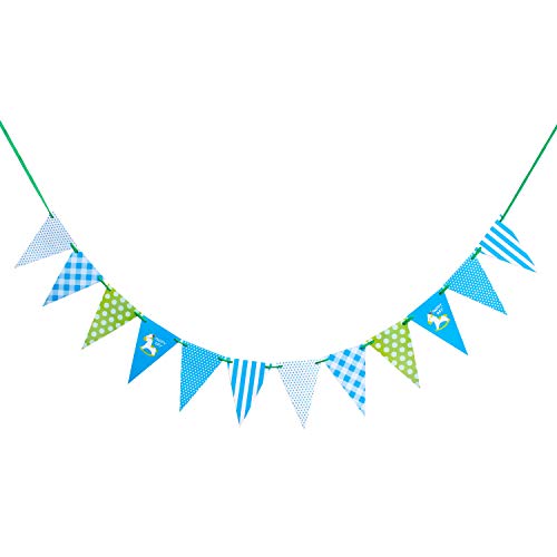 Oblique-Unique® Happy Day Girlande Wimpel Banner 2m Farbmix Kinder Geburtstag Feier Party Deko von Oblique Unique