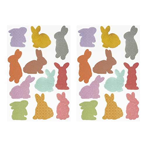 Oblique Unique® Osterhasen Sticker Vintage Hasen Aufkleber für Ostern Deko Osterdekoration Selbstklebend als Verzierung zum Scrapbooking Basteln von Oblique Unique