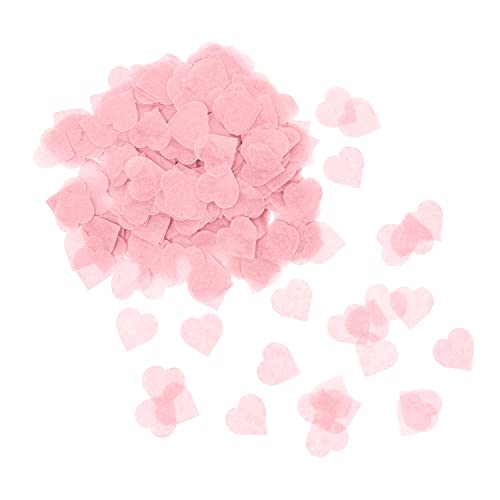 Oblique Unique® Papier Herz Konfetti 1000 Stk. Herzen Tisch Streu Deko für Valentinstag Kinder Geburtstag Party Feier JGA Junggesellinnenabschied Hochzeit (Rosa) von Oblique Unique