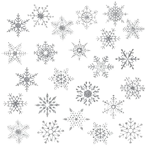 Oblique Unique® Schneeflocken Schnee Sticker Aufkleber für weihnachtliche Fenster Dekoration - Weinachten Deko von Oblique Unique