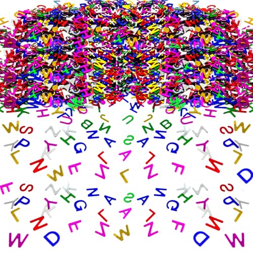 Oblique Unique ABC Buchstaben XXL Konfetti Set - über 2500 Stück - Bunt Tisch Deko Streudeko Dekoration für Schuleinführung Einschulung Schulanfang Party Feier Mädchen und Jungen Oblique Unique ABC Buchstaben XXL Konfetti Set - über 2500 Stück - Bunt Tisch Deko Streudeko Dekoration für Schuleinführung Einschulung Schulanfang Party Feier Mädchen und Jungen von Oblique Unique