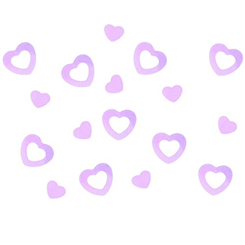 Oblique-Unique Herz Konfetti Liebe Romantik Valentinstag Herzen Hochzeit Deko (Flieder) von Oblique Unique