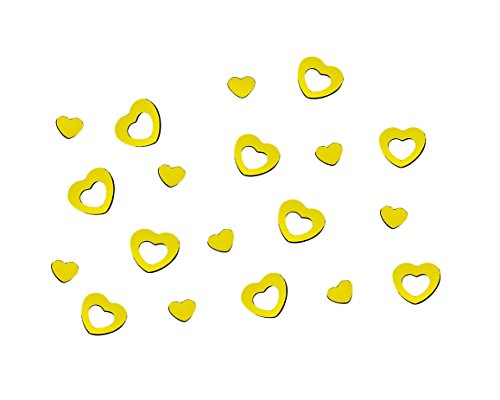 Oblique-Unique Herz Konfetti Liebe Romantik Valentinstag Herzen Hochzeit Deko (Gold) von Oblique-Unique