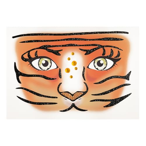 Oblique Unique Sticker Set Tiger für Gesicht Tiergesicht Aufkleber für Fasching Karneval Geburtstag Kinder Motto Party Halloween Oblique Unique Sticker Set Tiger für Gesicht Tiergesicht Aufkleber für Fasching Karneval Geburtstag Kinder Motto Party Halloween von Oblique Unique