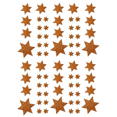 Oblique Unique Weihnachts Sterne Sticker Stern Aufkleber als Deko für Weihnachten - Bronze von Oblique Unique