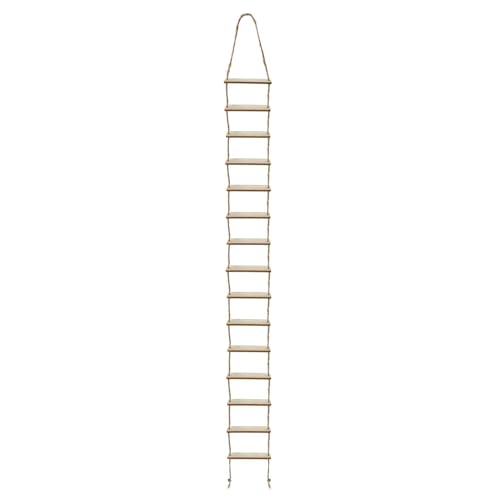 Oblique Unique Wichtel Leiter aus Holz – 60 cm Lange Hängeleiter mit 15 Sprossen und Juteseil – DIY Deko für Weihnachten Wichteltür, Adventszeit & Bastelprojekte von Oblique Unique