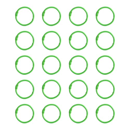 Buchringe, 25 mm, Karteikarten, Buchbindung, einfach zu verwenden, zum Binden von Papier, Sammelalben und Alben, 20 Stück von Obotsnoi