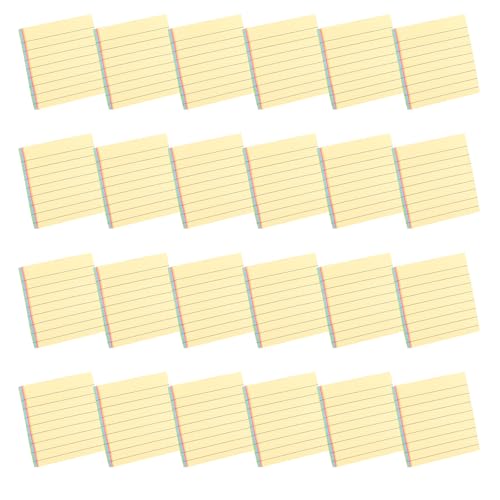 Bunte Notizblöcke, liniert, multifunktional, Notizblock, Notizen, liniert, multifunktional, liniert, einfaches Schreiben für die Schule, 24 Stück Bunte Notizblöcke, liniert, multifunktional, Notizblock, Notizen, liniert, multifunktional, liniert, einfaches Schreiben für die Schule, 24 Stück von Obotsnoi