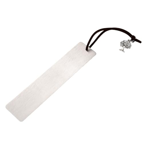 Edelstahl-Lesezeichen mit Lederschnur, Quasten, elegantes Seitenmarkierungsbuch, Zubehör für Leser, Studenten, Geschenke, tragbarer Edelstahl-Seitenhalter von Obotsnoi