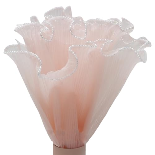 Elegantes weißes Organza-Spitzenband mit Rüschen, plissierter Rand für Hochzeitskleid, Dekorationen und Bastelprojekte, Rüschenborte, Nähen, Tüllstoff Elegantes weißes Organza-Spitzenband mit Rüschen, plissierter Rand für Hochzeitskleid, Dekorationen und Bastelprojekte, Rüschenborte, Nähen, Tüllstoff von Obotsnoi