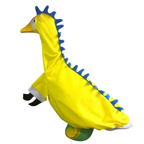 Obotsnoi Dinosaurier-Form Gänse Kleidung, dekoratives Dinosaurier-Kostüm für Veranda-Gänse, verbessert die Ästhetik von Garten und Hof von Obotsnoi