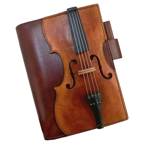 Obotsnoi Violinen-Leder-Notizbuch, Tagebuch, Tagesplaner, Schreibwaren, Notizblöcke, Schulbedarf für Studenten, Retro, mit Musiknoten, Schreibwaren, Notizbücher, Violine, Leder-Notizblock Obotsnoi Violinen-Leder-Notizbuch, Tagebuch, Tagesplaner, Schreibwaren, Notizblöcke, Schulbedarf für Studenten, Retro, mit Musiknoten, Schreibwaren, Notizbücher, Violine, Leder-Notizblock von Obotsnoi