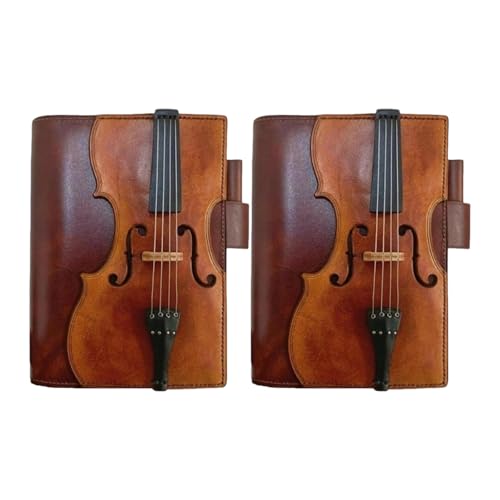 Obotsnoi Violinen-Leder-Notizbuch, Tagebuch, Tagesplaner, Schreibwaren, Notizblöcke, Schulbedarf für Studenten, Retro, mit Musiknoten, Schreibwaren, Notizbücher, Violine, Leder-Notizblock Obotsnoi Violinen-Leder-Notizbuch, Tagebuch, Tagesplaner, Schreibwaren, Notizblöcke, Schulbedarf für Studenten, Retro, mit Musiknoten, Schreibwaren, Notizbücher, Violine, Leder-Notizblock von Obotsnoi