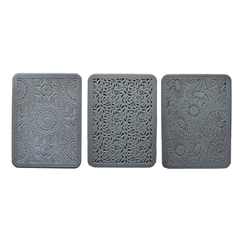 Polymere Tonstempel Set Mit Wiederverwendbaren Silikonmatten Für Einzigartige Ohrring Designs Silikontexturmatten von Obotsnoi