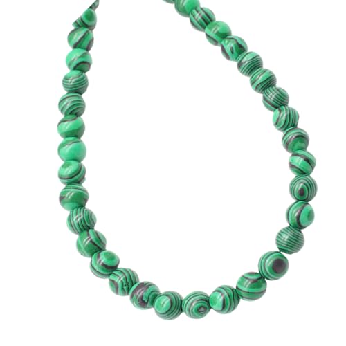 Runde Malachit-Perlen, Schmuckherstellung, Naturstein, Bastelperlen für Ohrringe, Armbänder, Bastelbedarf, Malachit, rund von Obotsnoi