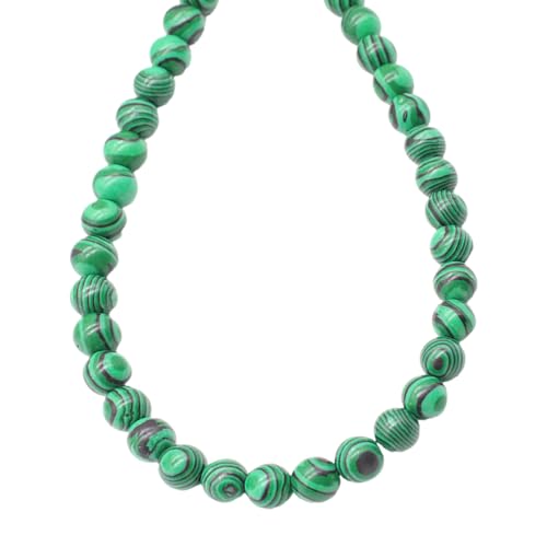 Runde Malachit-Perlen, Schmuckherstellung, Naturstein, Bastelperlen für Ohrringe, Armbänder, Bastelbedarf, Malachit, rund von Obotsnoi